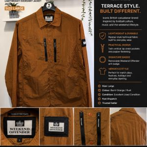 Weekend Offender Lightweight Overshirt / Jacket – Size Large